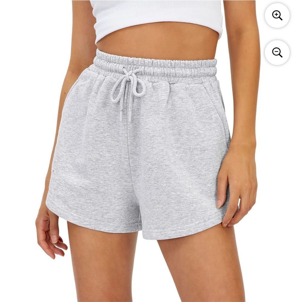 Sunbs Women's Heathered‎ Gray Casual Pull On Shorts, Size XL, NWT